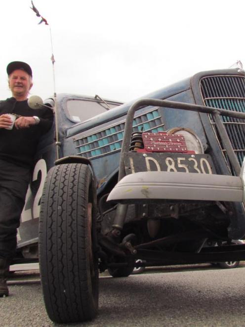 West Coaster Joe Gillman and his ''very original'' 1935 Ford Coupe, which he bought when he was a...