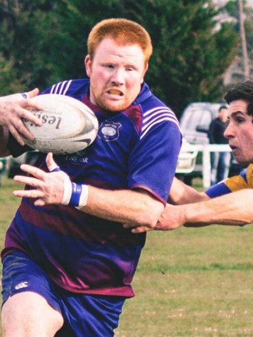 West Taieri No 8 David McNeill during the 2013 senior final against Strath Taieri. West Taieri...