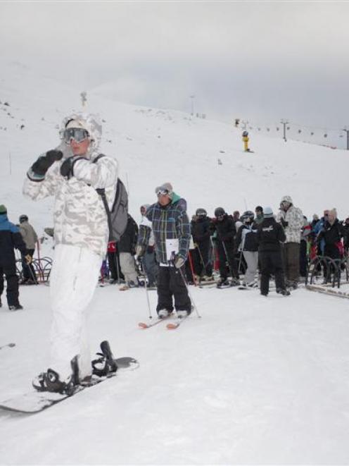 While weather forecasters doubt Coronet Peak will have as much snow as on last year's opening day...