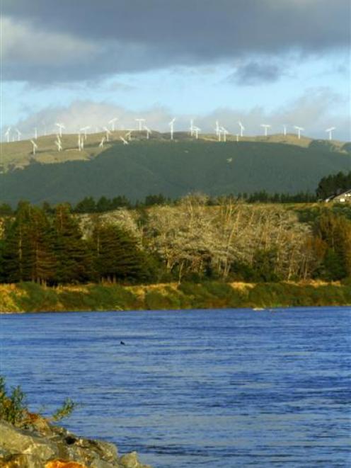 Windflow Technology turbines generate power at the Te Rere Hau wind farm near Palmerston North.