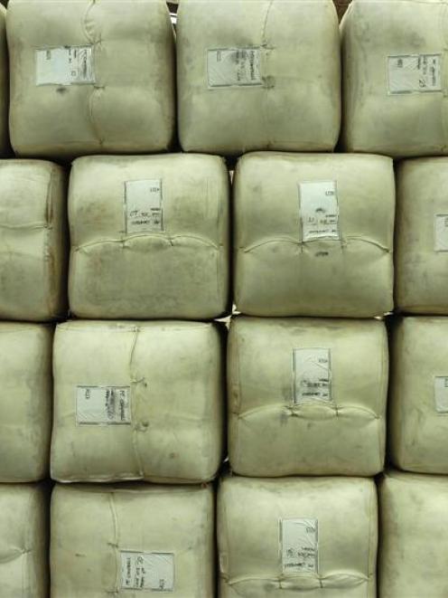 Wool prices rose to be twice as high as a year ago. Photo by Peter McIntosh.