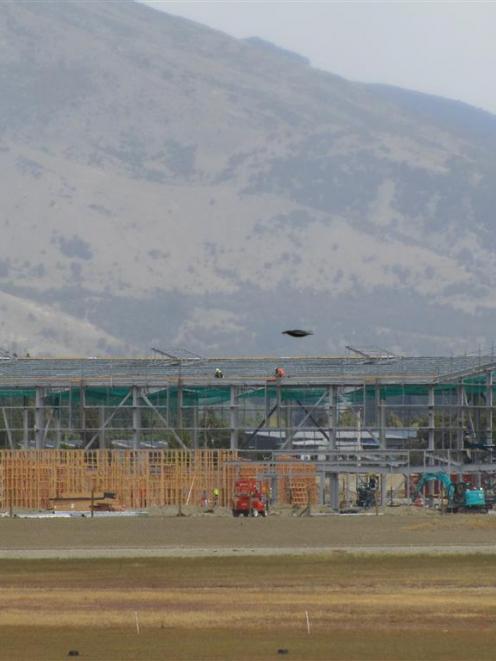 Work is well advanced on Wanaka’s new sports facility. PHOTO: MARK PRICE