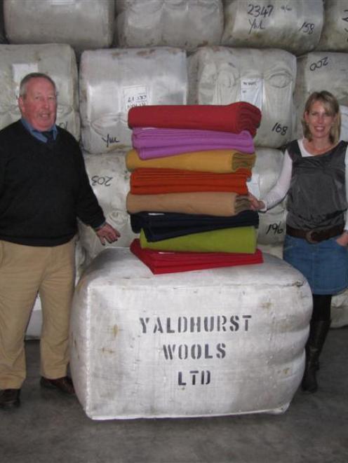 Yaldhurst Wools owner John Betts and his daughter Polly McGuckin.