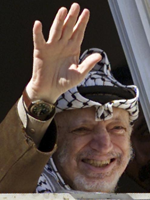 Yasser Arafat. Photo by Reuters