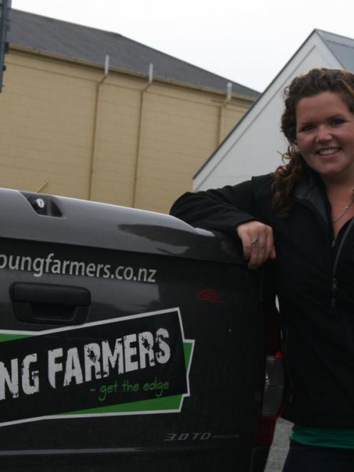 Young Farmers field officer Biddy Huddleston covers the area south of the Rakaia River. Photo by...