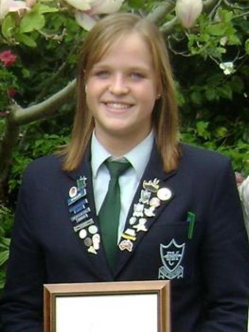 Youth community spirit award-winner Farryn Crawford. Photo Supplied.