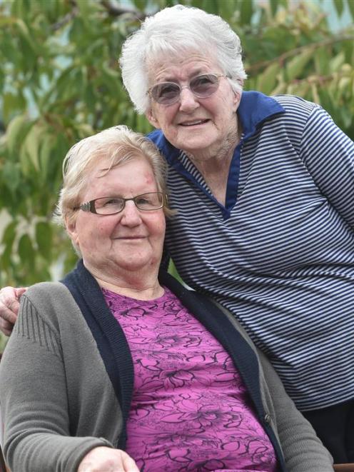 Allein Kettink (left) and Joyce Le Masurier, of Dunedin, at Radius Fulton Care Centre on...