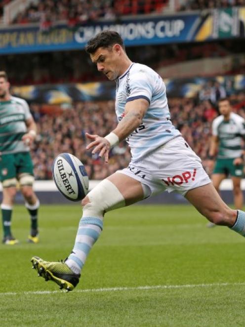 Dan Carter in action for Racing Metro against Leicester. Photo Reuters