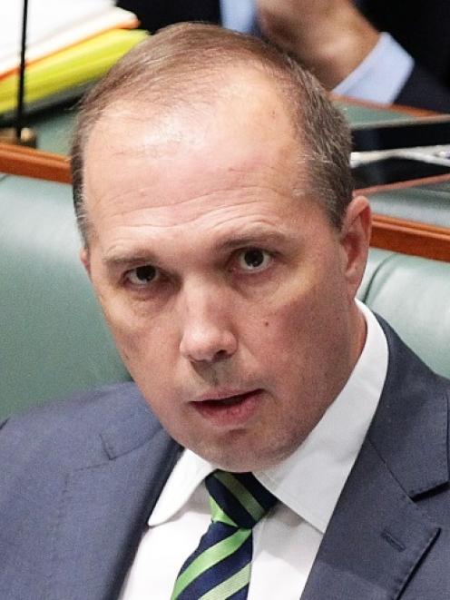 Peter Dutton: no resettlement in Australia. Photo: Getty Images