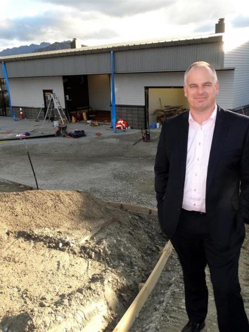 Shotover Primary principal Ben Witheford outside the school’s new sports hall. Photo by David...