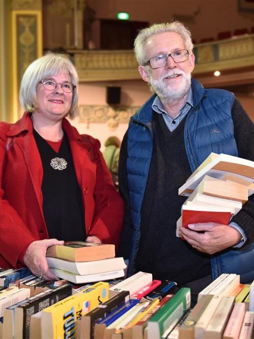Christchurch residents  Lorraine and Trevor Thompson enjoy visiting the Regent Book Sale on...