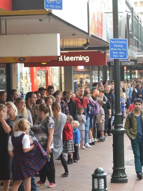 George St, in Dunedin. Photo by ODT.