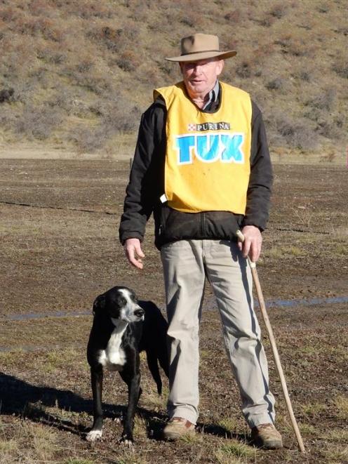 Ginger Anderson with his dog Don. Mr Anderson won his fourth national title and was given life...