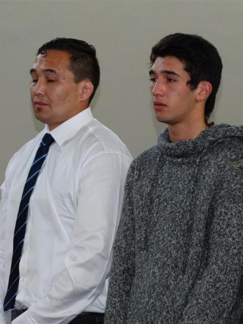 Pita Wilson (left) and Mark Taylor appear in court in Queenstown on Tuesday. Photo by staff...