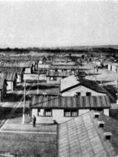 The hutments at Featherston Military Camp, where soldiers are trained for active service. — Otago...