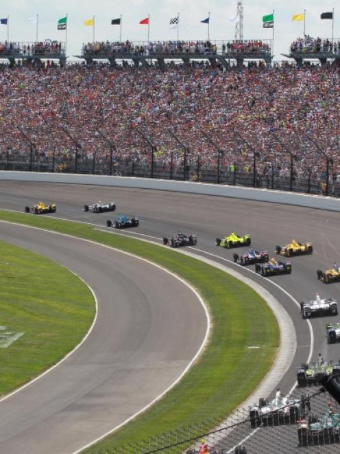 The start of the Indy 500. Photo: Reuters