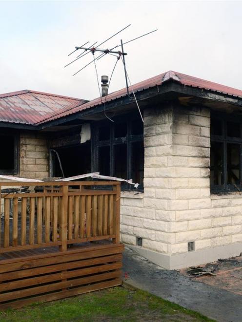 Clothing hanging too close to a fire caused this Mosgiel home to go up in flames last week. Photo...