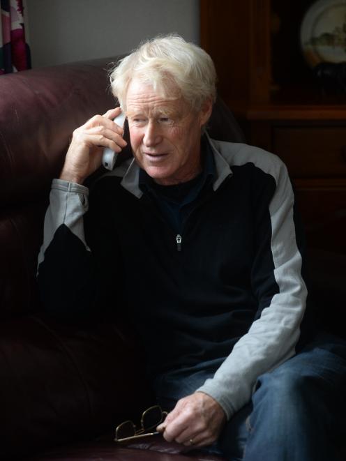 Dunedin pensioner Bill Houston is warning people about a phone scam. Photo by Linda Robertson.