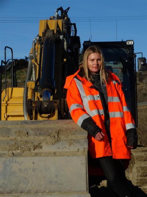 The lower South Island’s Civil Construction young contractor of the year, Maija Onzule, won a...