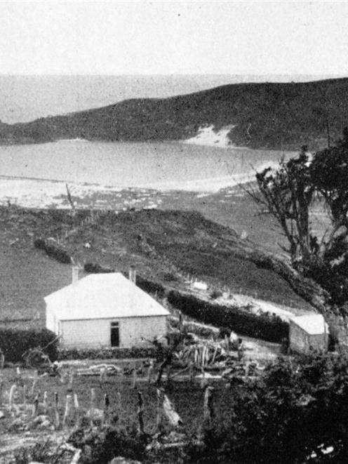 The North Spit and entrance to Otago Harbour, from Heyward Point Road. The North Spit is Tamariki...