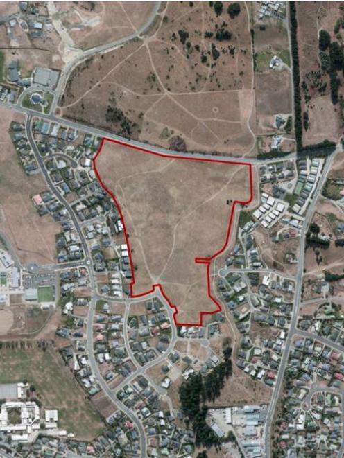 The Scurr Heights land sold by the QLDC. IMAGE: QLDC