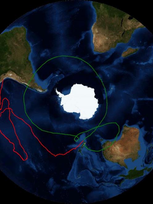 The trajectory of the balloon. PHOTO: NASA