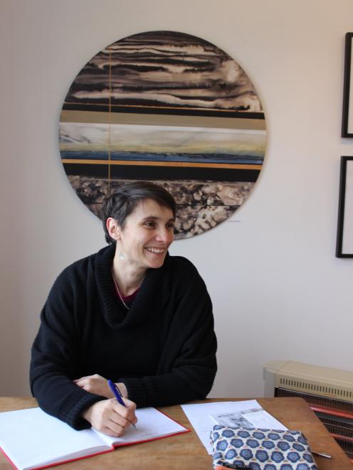 Artists in the collective take turns looking after the gallery. On Thursday print maker Marion...