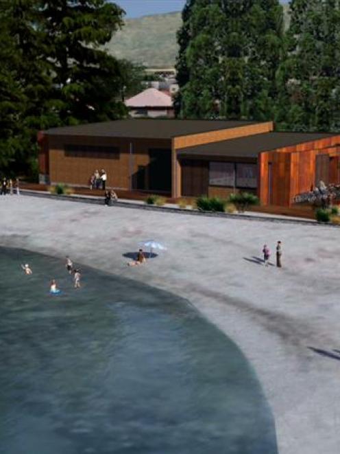 An architect's impression of the proposed Wanaka Watersports Facility. Image supplied.