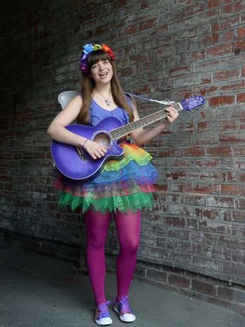 Children’s entertainer Rosalind Manowitz, aka Rainbow Rosalind, performs her award-winning song...