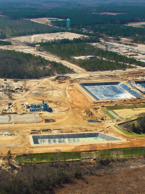 Oceana Gold's development Haile gold mine in South Carolina, in late March. PHOTO: SUPPLIED