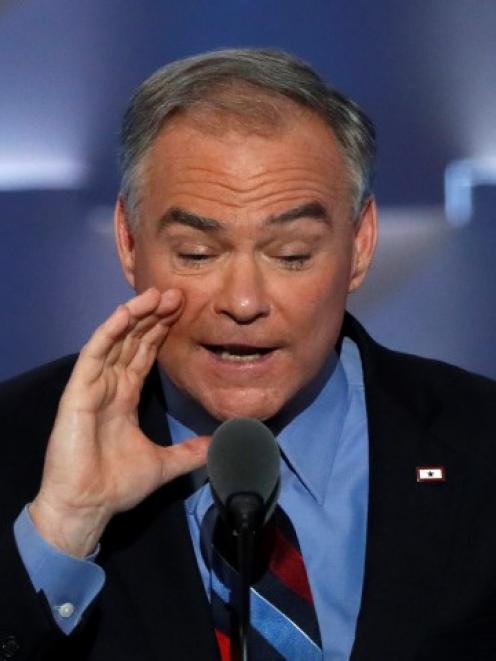 Tim Kaine: 'So here's the question. Do you really believe him? Donald Trump's whole career says...