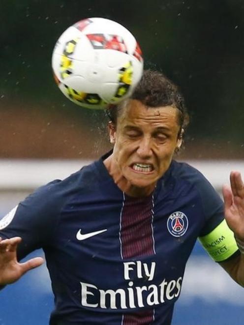 David Luiz in action for Paris St Germain. Photo Reuters