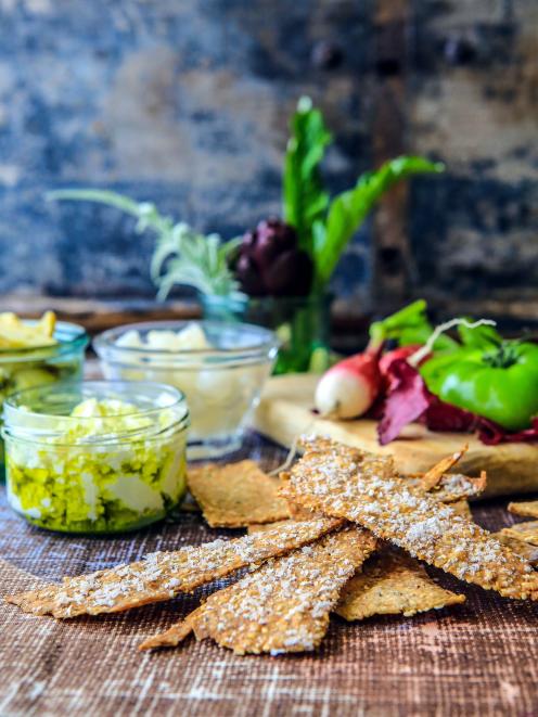 Alison Shanks’ homemade crackers. Photos by Kelly Lindsay.