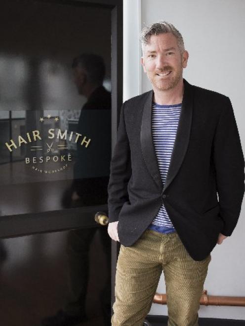 Andrew Smith in his rebranded salon, Hair Smith