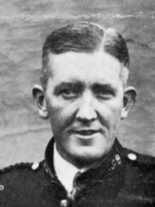 Dunedin Police Constable James Butler, who died in 1938 after being assaulted by a prisoner, is to be commemorated at Police Remembrance Day in Porirua today. Photo from NZ Police Museum.