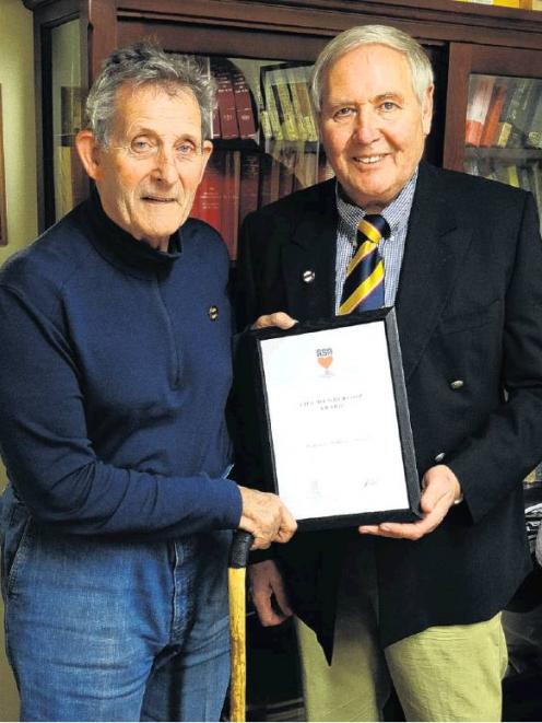 Fred Daniel (left) and Lox Kellas were recently named life members of the Dunedin Returned and...