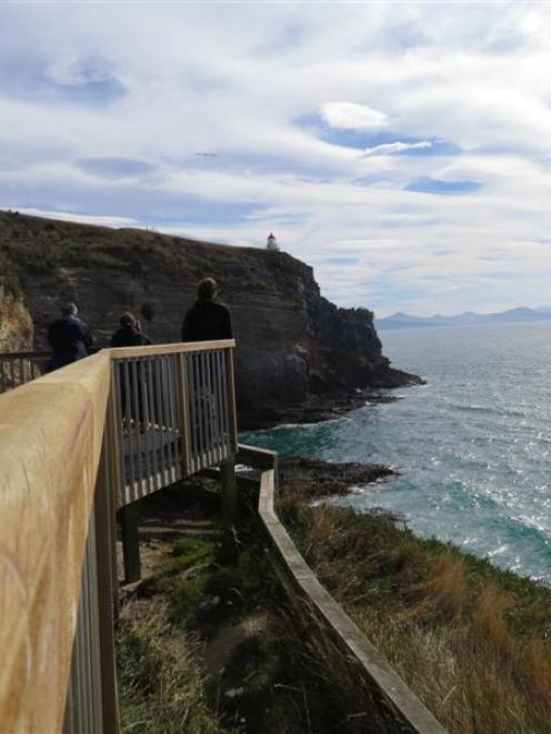 Visitors at Taiaroa Heads. Photo by the Star.