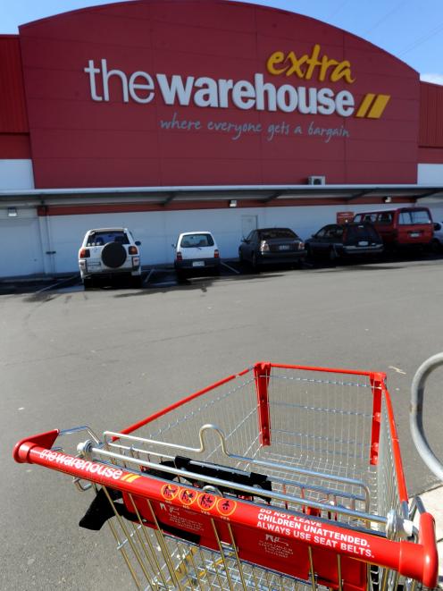 The Warehouse has nearly doubled its full-year after-tax profit. Photo: Peter McIntosh.