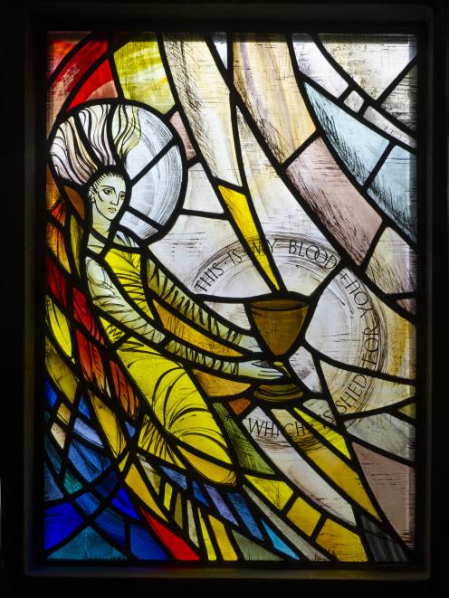 A Nelson cathedral window designed by Beverley Shore Bennett.