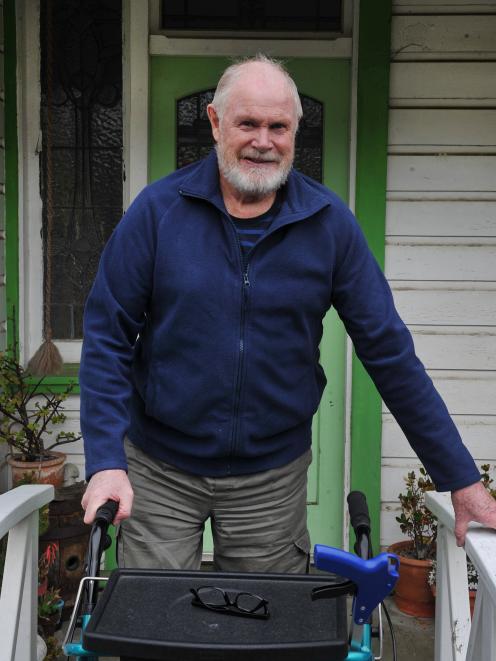Stuart Reid, of Dunedin, has a date for hip replacement surgery after two years of waiting. Photo...