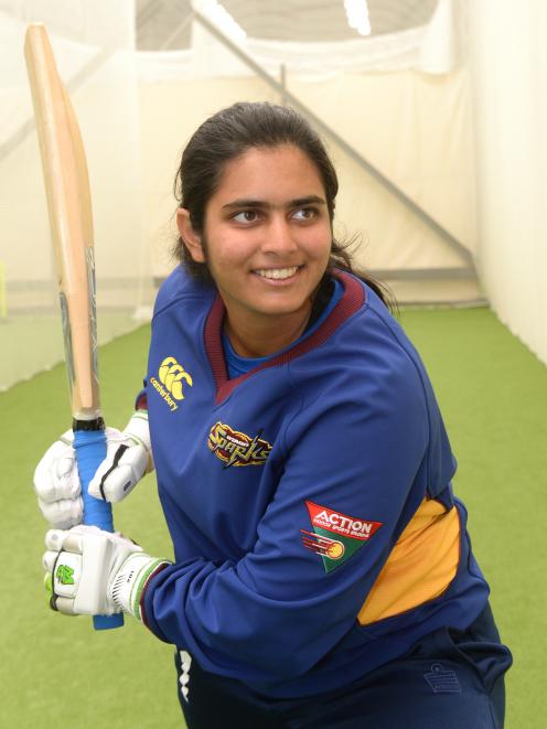 Otago Sparks new player Shebani Bhaskar. Photo by Linda Roberston.