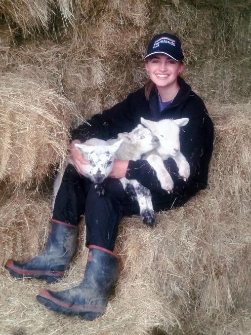 Scottish teenager Jessica England is enjoying an agricultural experience in New Zealand. Photo:...