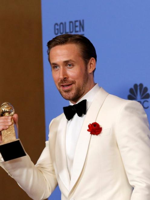 Ryan Gosling received the best actor award for his role in "La La Land". Photo Reuters
