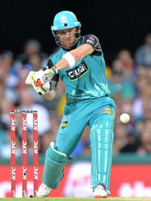 Brendon McCullum in action for the Brisbane Heat. Photo Getty