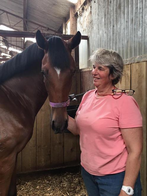 Liz Hodson with one of the many young horses she has  helped prepare, educate and train in  more...