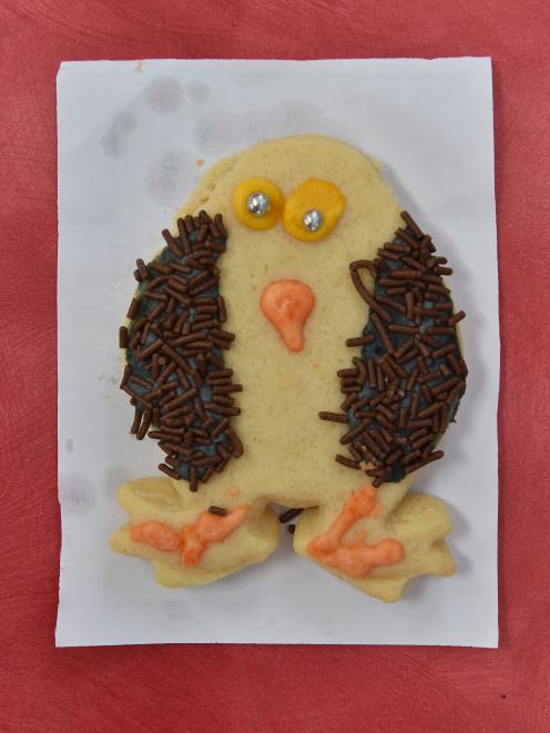 One of the penguin cookies.