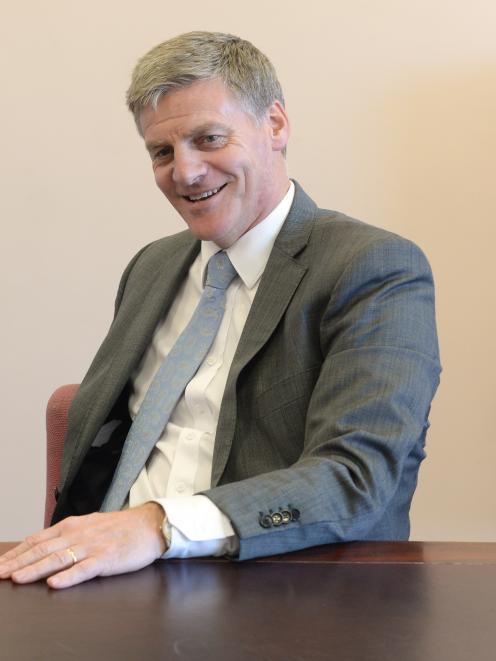 Prime Minister Bill English in Dunedin yesterday. Photo: Linda Robertson.