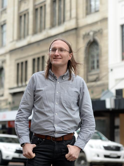 Recently appointed Dunedin City Council heritage policy planner Dan Windwood. Photo by Linda Robertson.