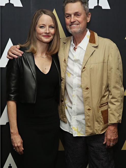 Jodie Foster with Jonathan Demme at an event marking 25 years since The Silence of the Lambs was released. Photo: Getty Images 
