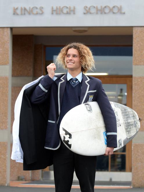 Surfer Elliott Brown (17). Photo: ODT.